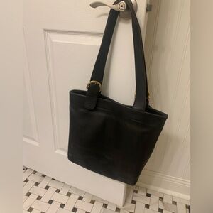 Vintage Coach Soho Lafayette Black Leather Tote Bag